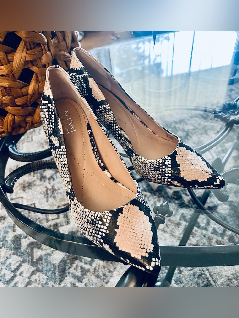 Alfani "Step 'N Flex" Jeules Snakeskin Print Pumps - Picture 7 of 7